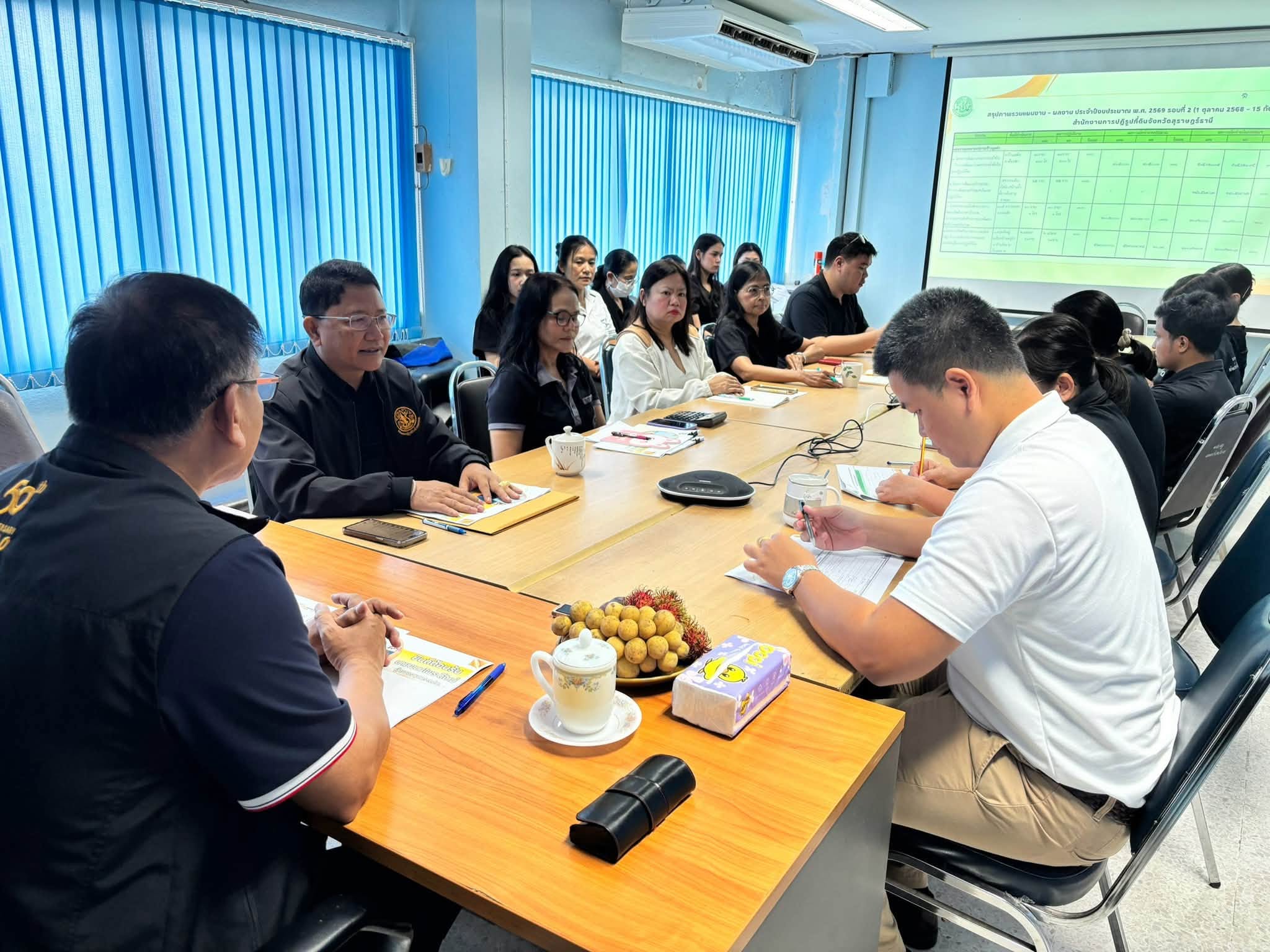 title - ผู้ตรวจราชการกรม ประชุมตรวจติดตามผลการดำเนินงาน ตามแผนการตรวจราชการ ของ ส.ป.ก. ประจำปีงบประมาณ พ.ศ.2569 รอบ 2 จังหวัดสุราษฎร์ธานี